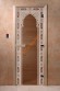Дверь стеклянная DoorWood «Восточная арка бронза», 1700х700 мм