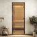 Дверь стеклянная DoorWood Хамам АРТ Wood 85 прозрачная