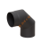 Отвод LAVA черный 90 гр d 120 мм сталь 2 мм