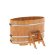Купель для бани BentWood овальная из сращённой лиственницы, 0,92х1,66 м