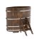 Купель для бани BentWood овальная из сращённой морёной лиственницы, 0,92х1,66 м