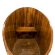 Купель для бани BentWood овальная из сращённой морёной лиственницы, 1,02х1,68 м