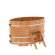 Купель для бани BentWood овальная из сращённой лиственницы, 1,02х1,68 м