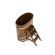 Купель для бани BentWood овальная из морёной лиственницы Рустик, 0,59х1,06 м