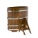 Купель для бани BentWood овальная из морёной лиственницы Рустик, 0,80х1,42 м