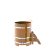 Купель для бани BentWood овальная из морёной лиственницы Рустик, 0,80х1,42 м