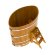 Купель для бани BentWood овальная из лиственницы Рустик, 1,12х1,83 м