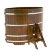 Купель для бани BentWood овальная из морёной лиственницы Рустик, 1,12х1,83 м