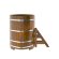 Купель для бани BentWood овальная из морёной лиственницы Рустик, 1,12х1,83 м