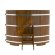 Купель для бани BentWood овальная из морёной лиственницы Рустик, 1,12х1,83 м