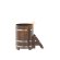 Купель для бани BentWood овальная из морёной лиственницы Премиум, 0,76х1,16 м
