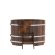Купель для бани BentWood овальная из морёной лиственницы Премиум, 0,80х1,42 м