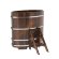 Купель для бани BentWood овальная из морёной лиственницы Премиум, 0,80х1,42 м