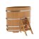 Купель для бани BentWood овальная из лиственницы Премиум, 0,92х1,66 м
