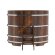Купель для бани BentWood овальная из морёной лиственницы Премиум, 1,02х1,68 м
