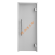 Дверь стеклянная Grandis GS 8х19-G-Н-Si коробка алюминий Silver