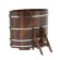 Купель для бани BentWood овальная из морёной лиственницы Премиум, 1,08х1,75 м