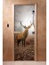 Дверь стеклянная DoorWood с фотопечатью «Благородный олень»