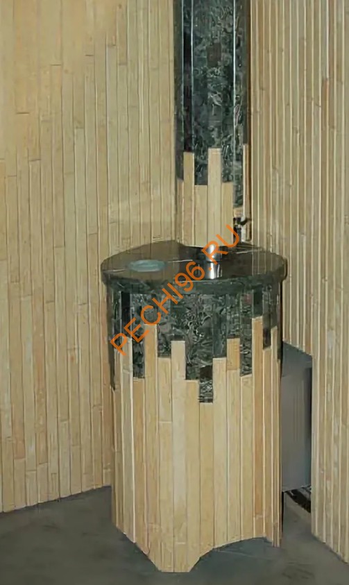 Печь банная Ферингер Оптима ПС Окаменевшее дерево наборный